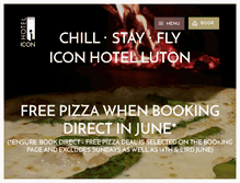 Tablet Screenshot of iconhotelluton.com